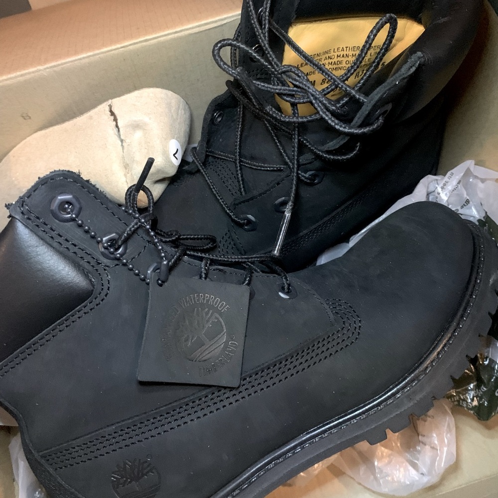 Black Timberlands Boots
